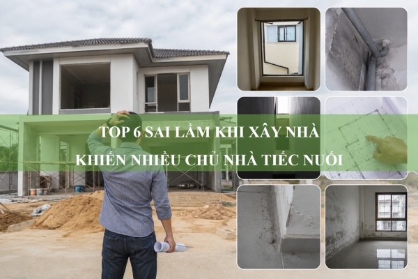 Top 6 sai lầm khi xây nhà khiến nhiều chủ nhà tiếc nuối sau khi hoàn thiện